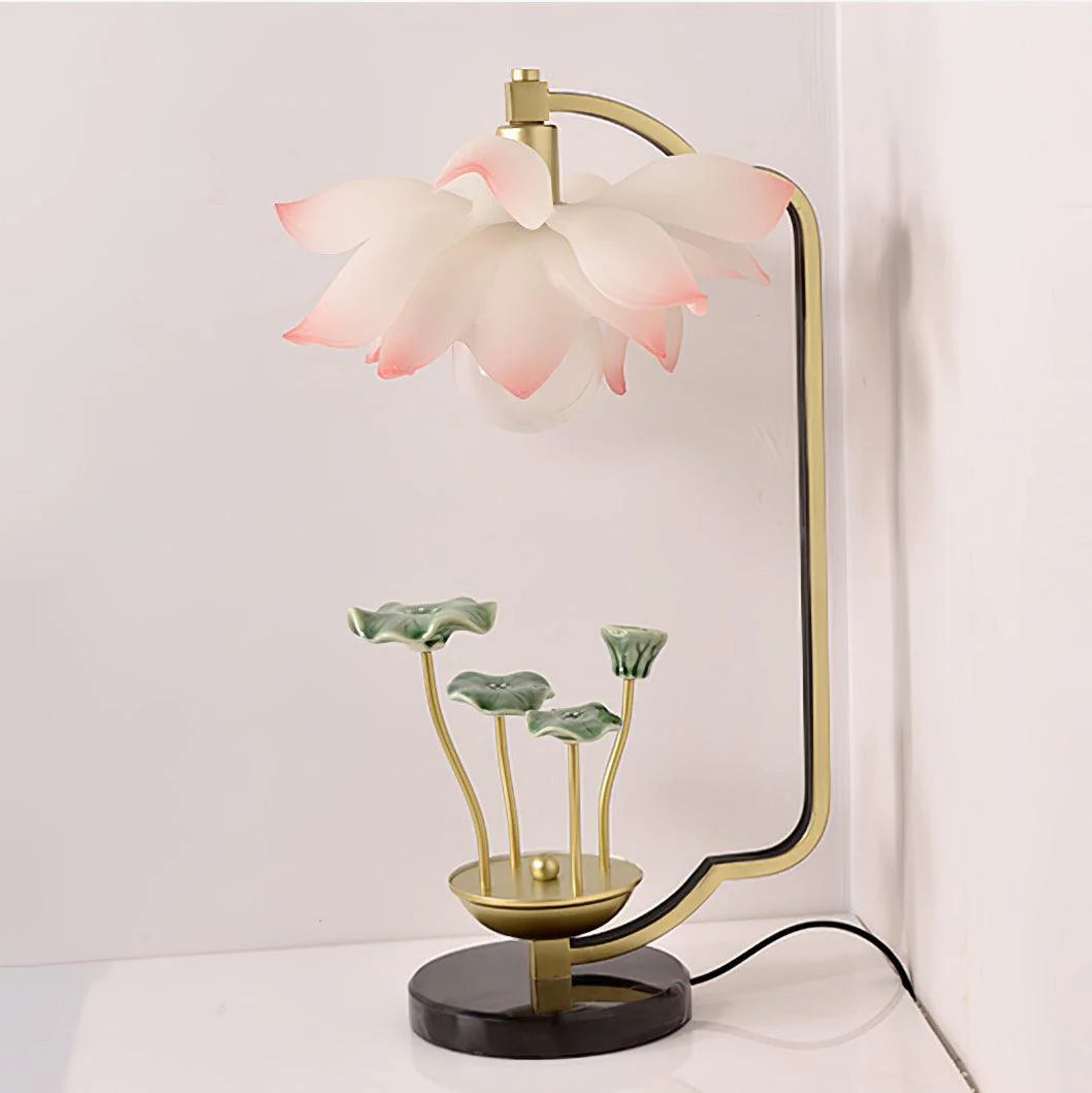 Lotus Chinese Table Lamp 3