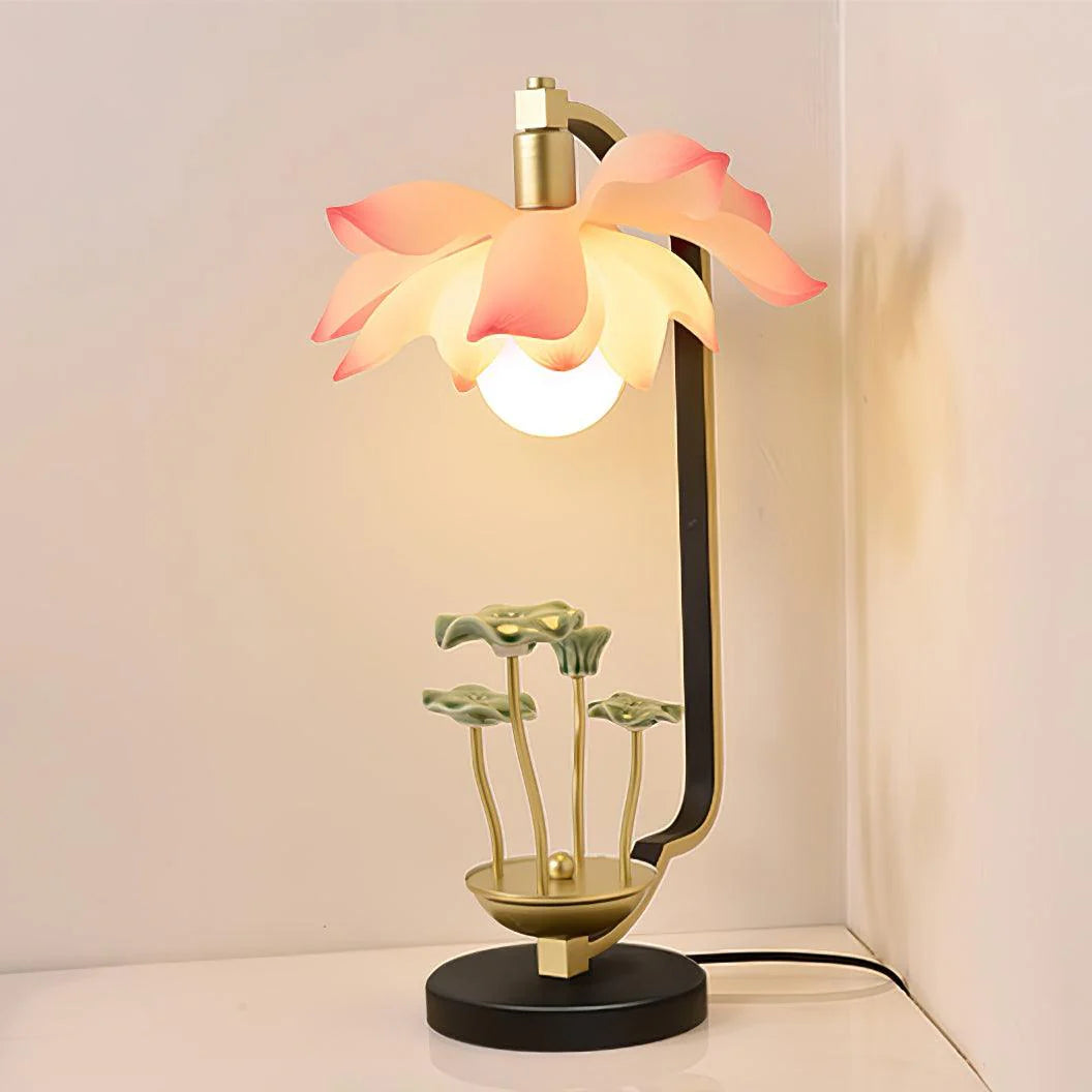 Lotus Chinese Table Lamp 4