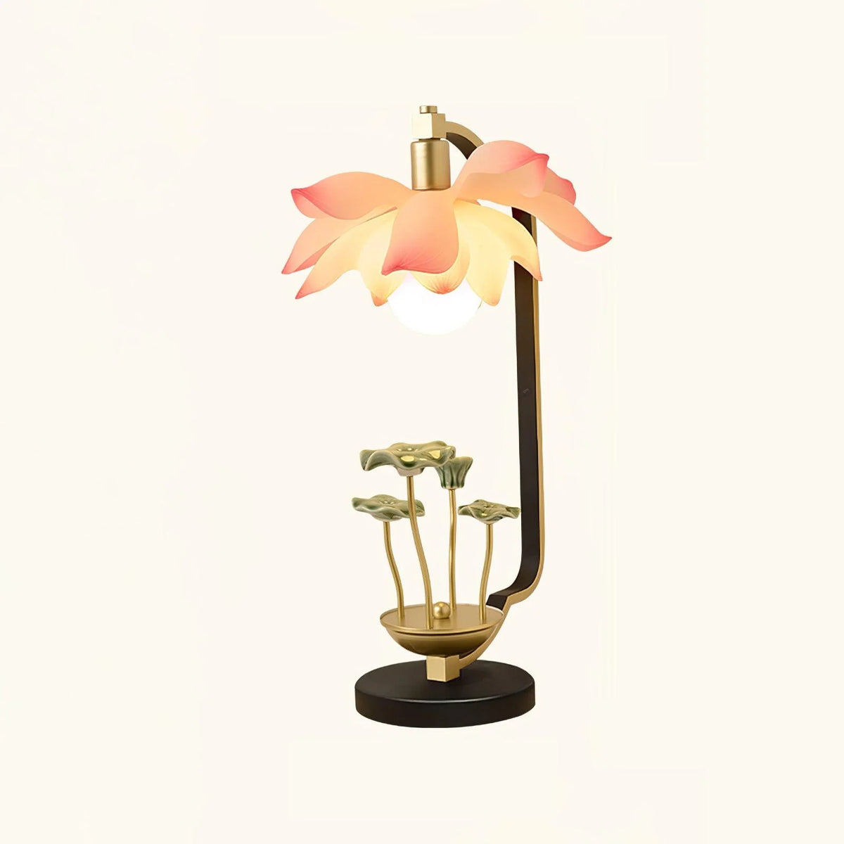 Lotus Chinese Table Lamp 9