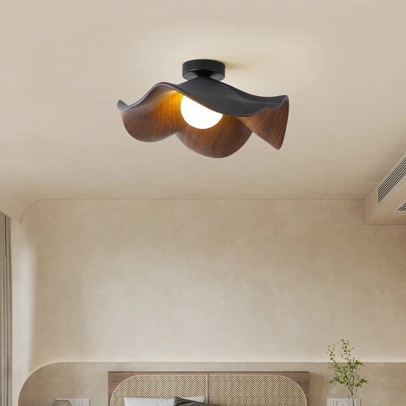 Lotus_Leaf_Ceiling_Lamp_with black lamp body