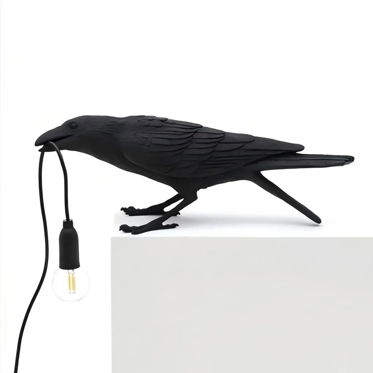 Lucky Bird Table Lamp Sitting Style Black