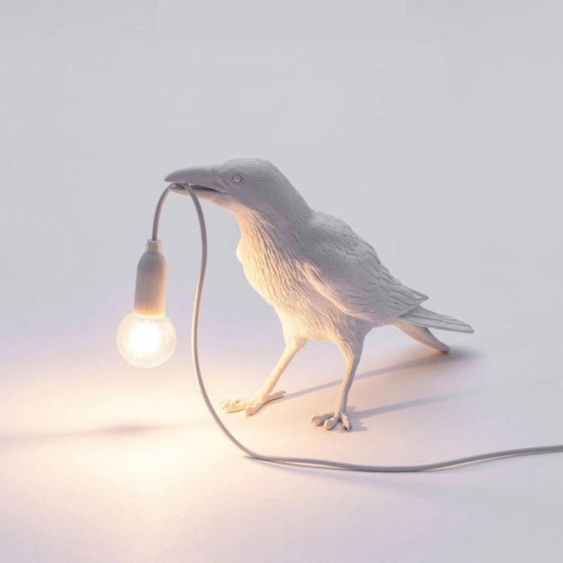 Lucky Bird Table Lamp Standing Style White