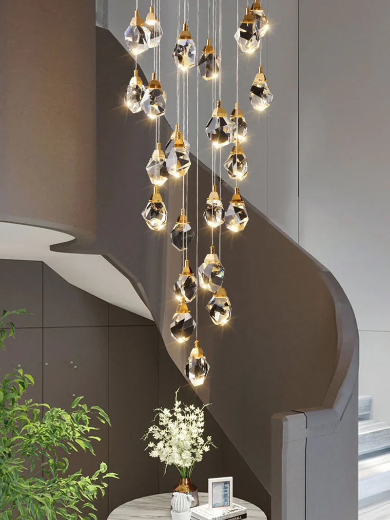 Luxe Prism Crystal Pendant Light 2