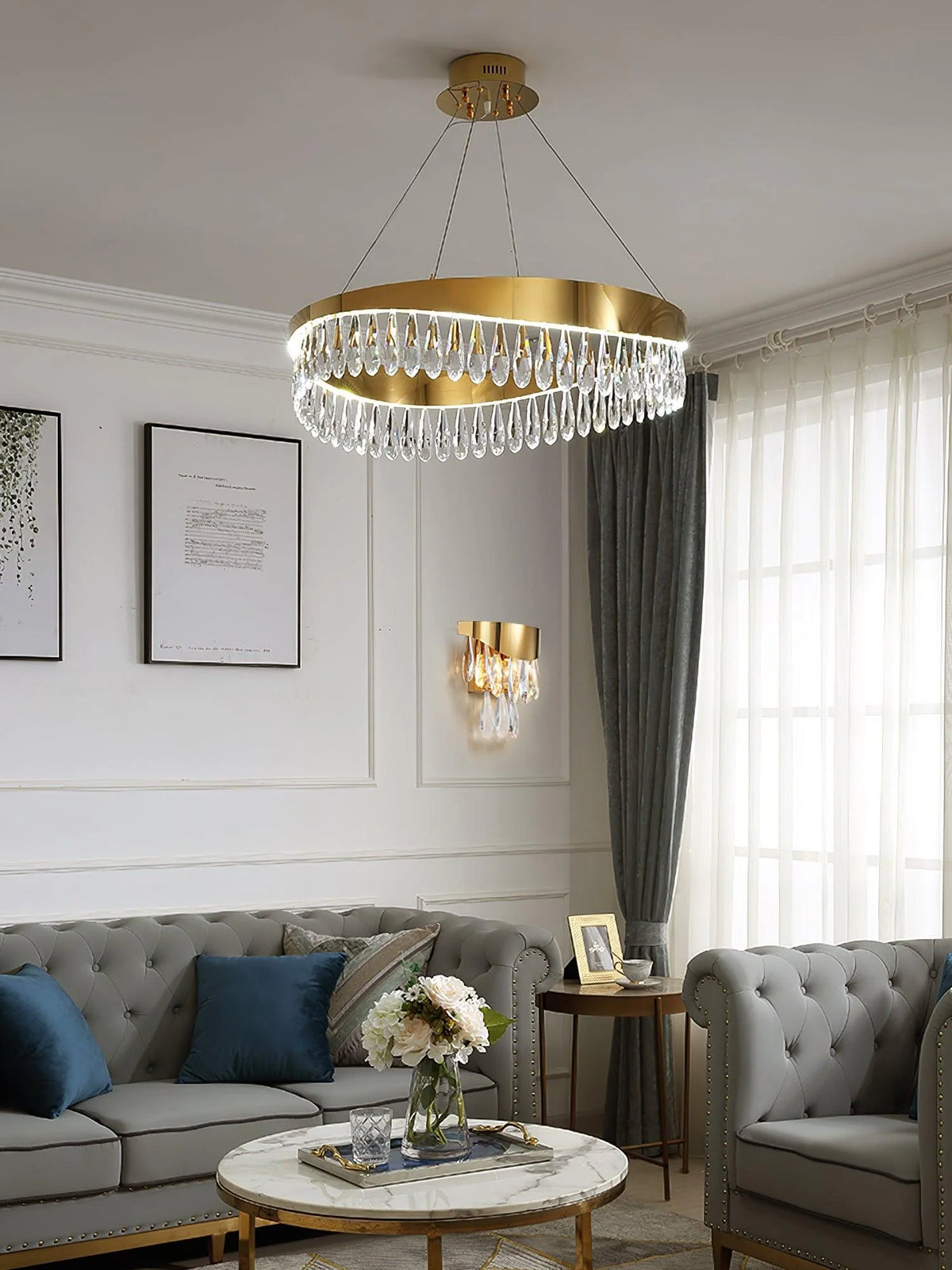 Luxurious Crystal Cascade Chandelier 10