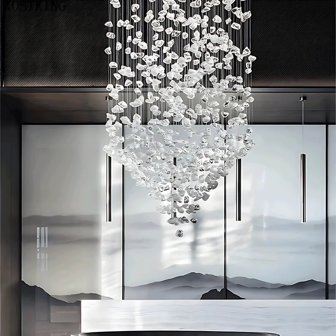 Luxurious Transparent Stone Chandelier 3