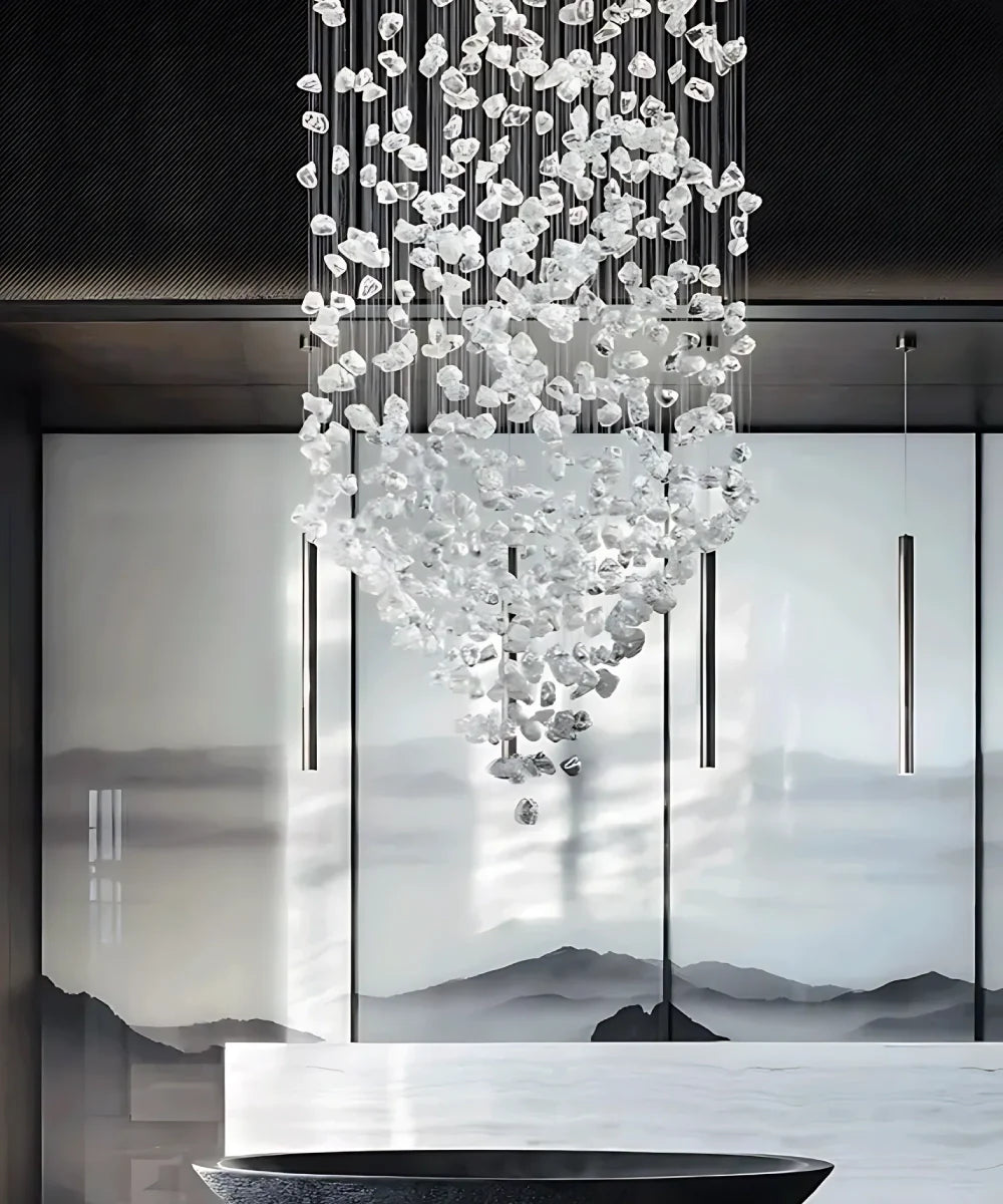 Luxurious Transparent Stone Chandelier 7