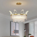 Luxury Crown Glass Chandelier 13