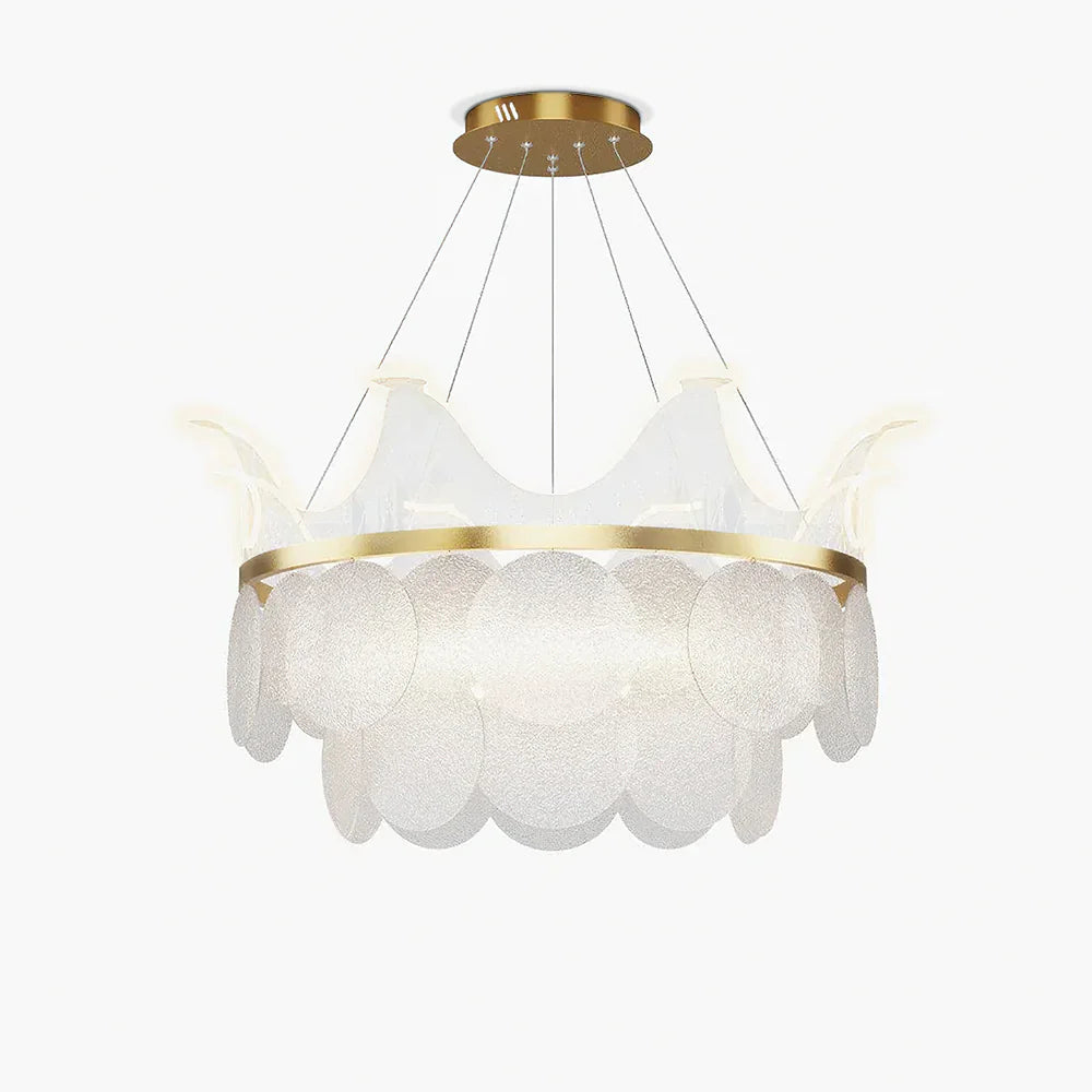 Luxury Crown Glass Chandelier 15