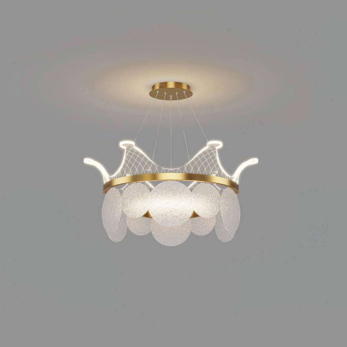 Luxury Crown Glass Chandelier 16