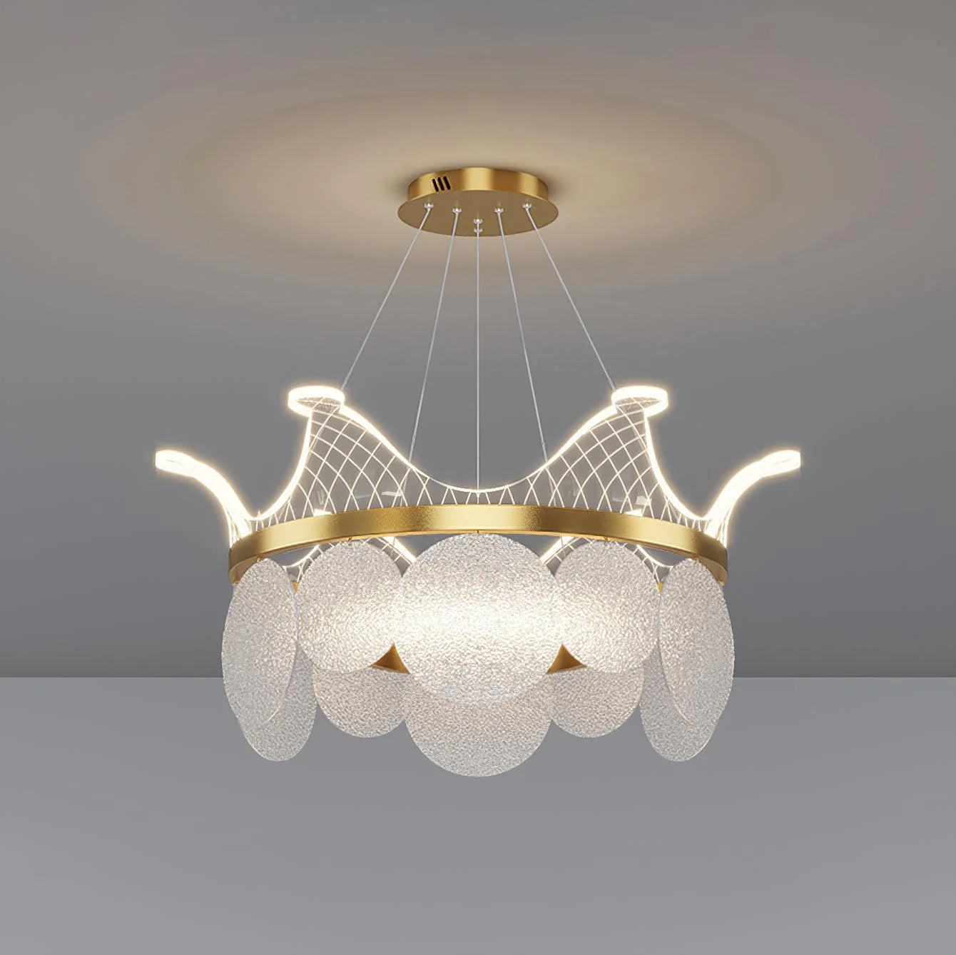 Luxury Crown Glass Chandelier 17