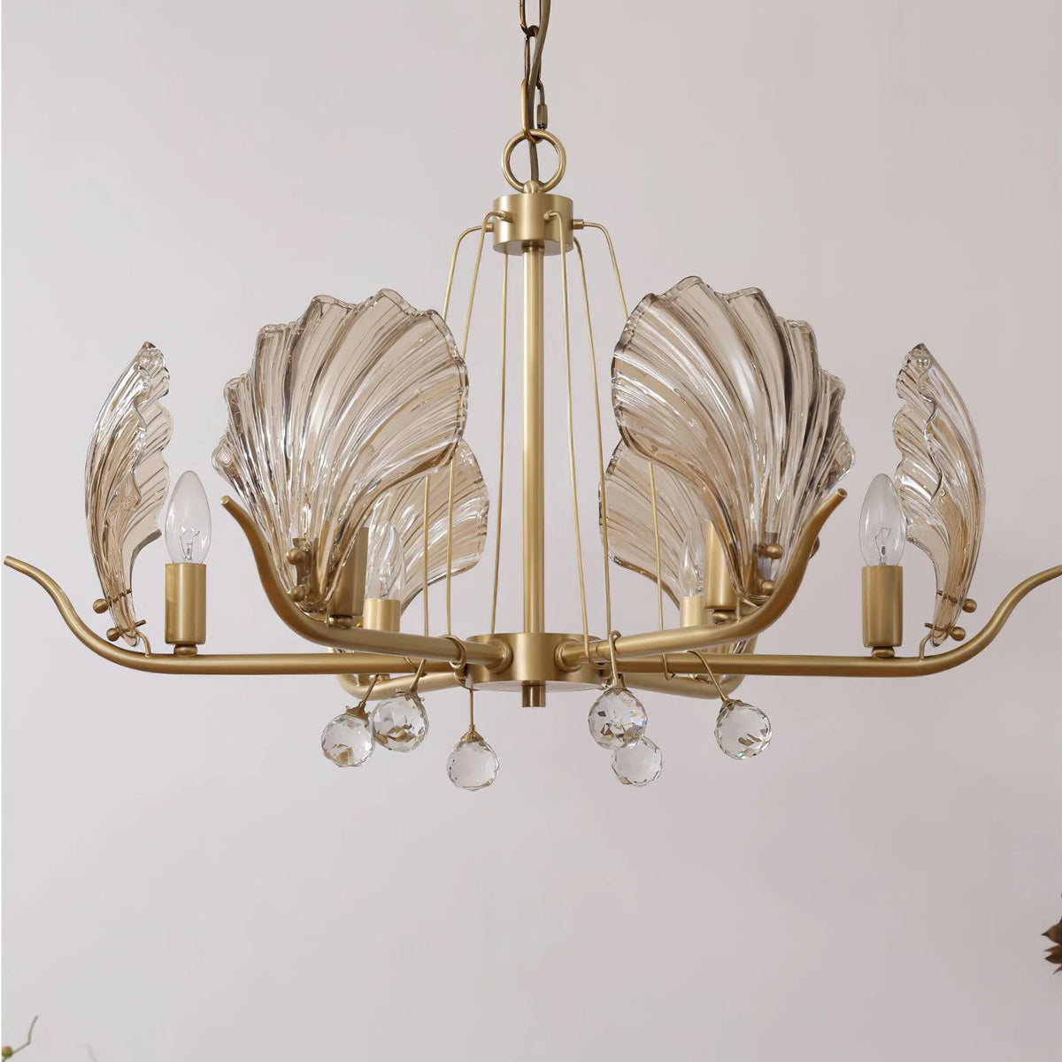 Luxury Shell Glass Chandelier 11