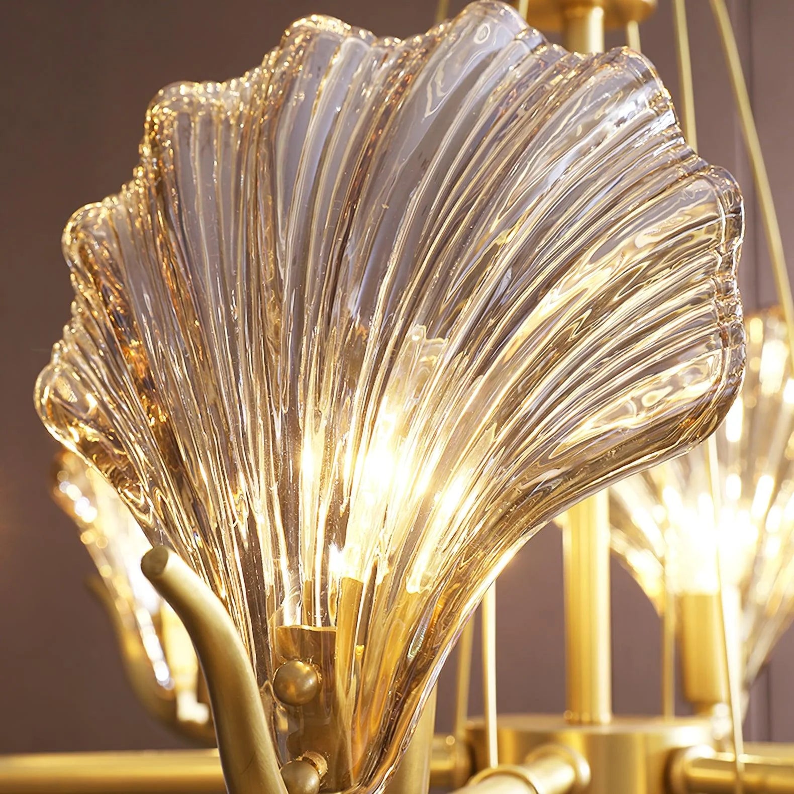 Luxury Shell Glass Chandelier 14