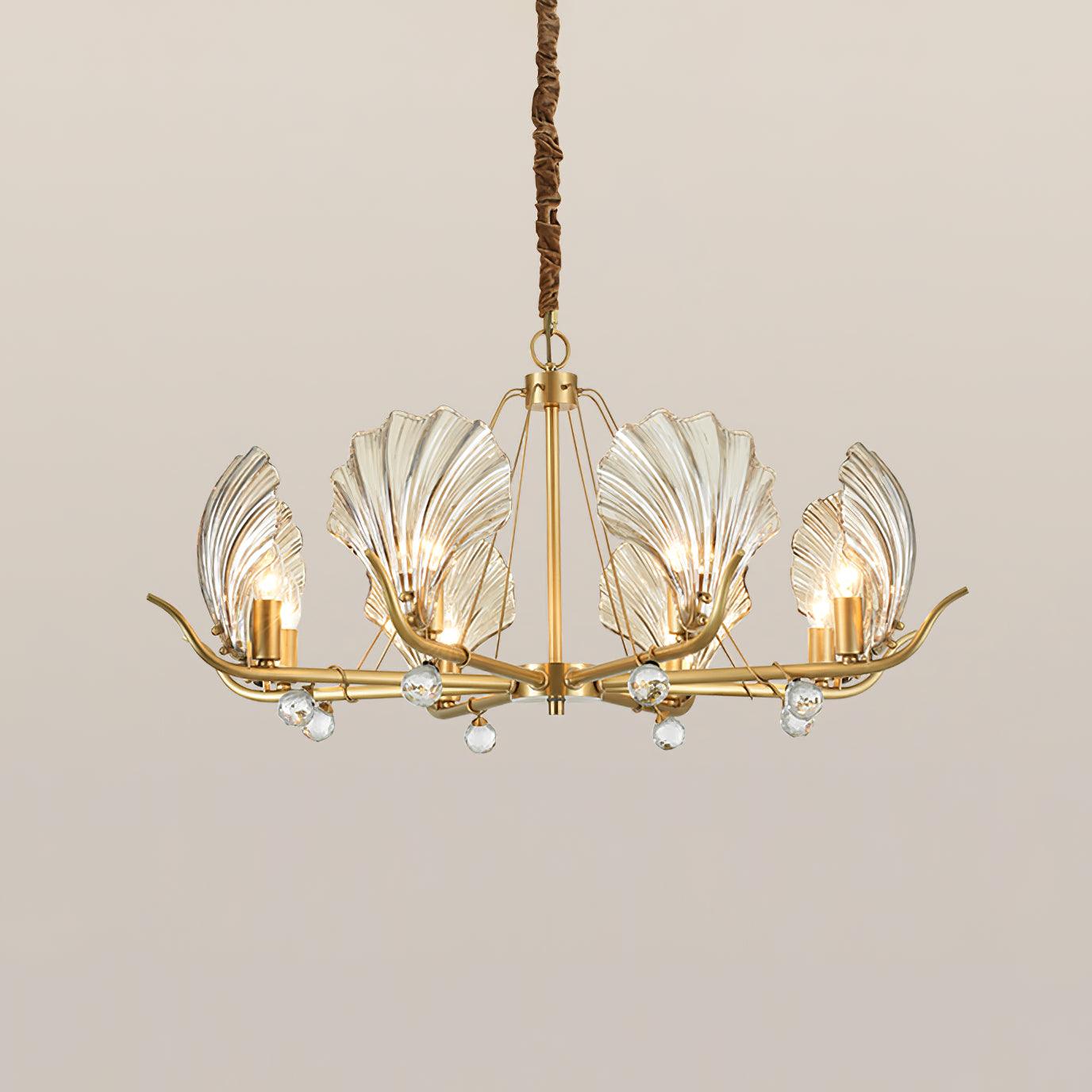 Luxury Shell Glass Chandelier 18