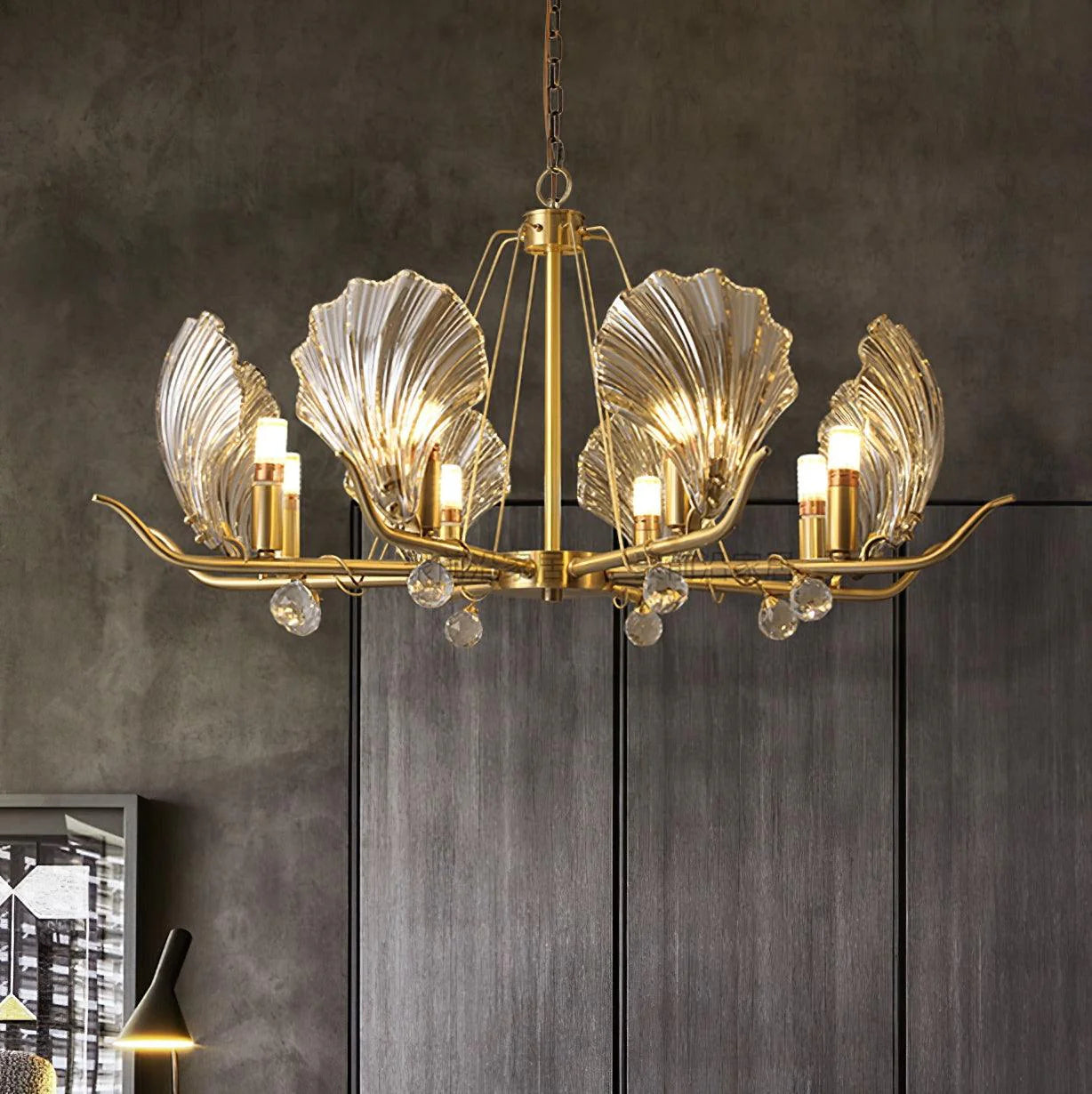 Luxury Shell Glass Chandelier 2