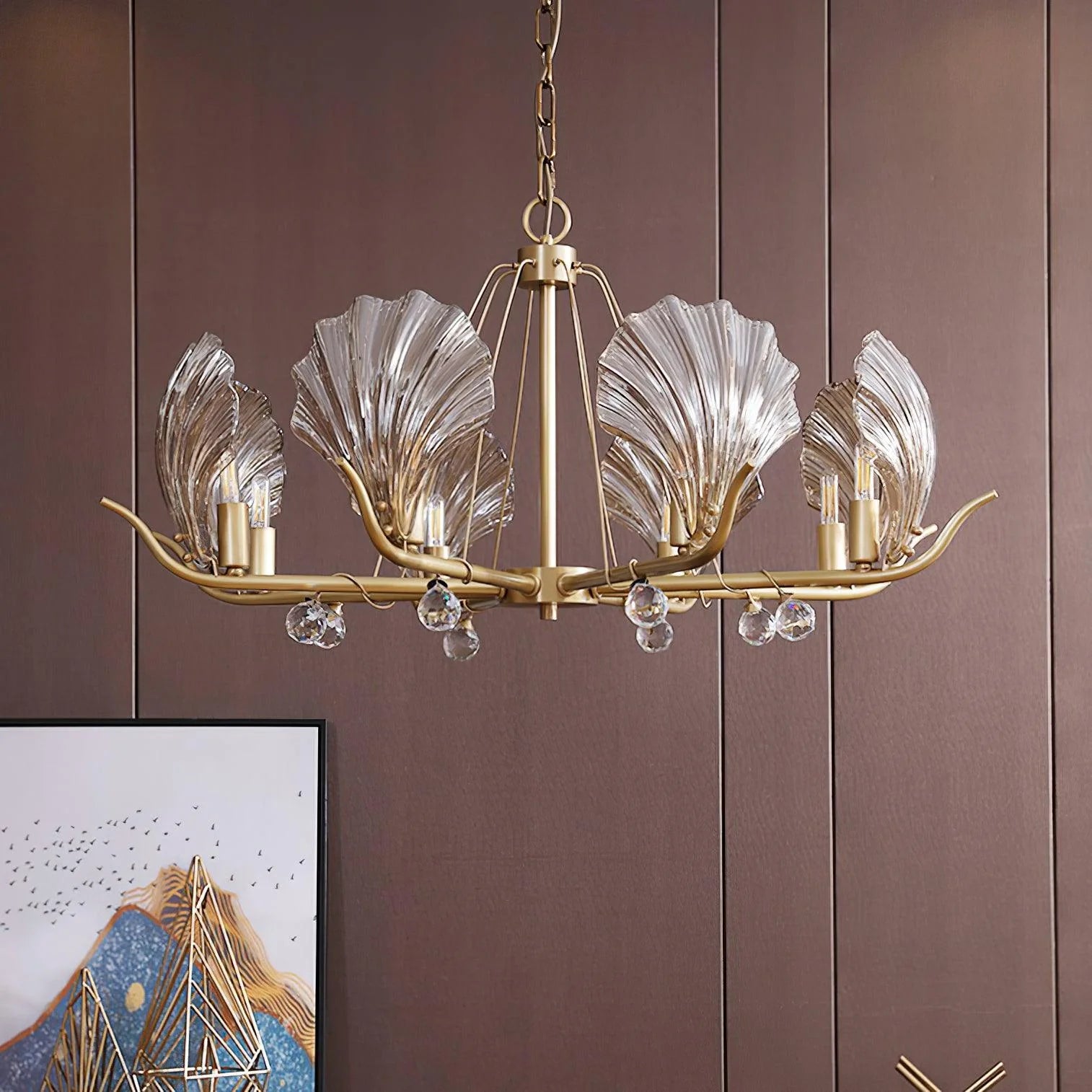 Luxury Shell Glass Chandelier 3