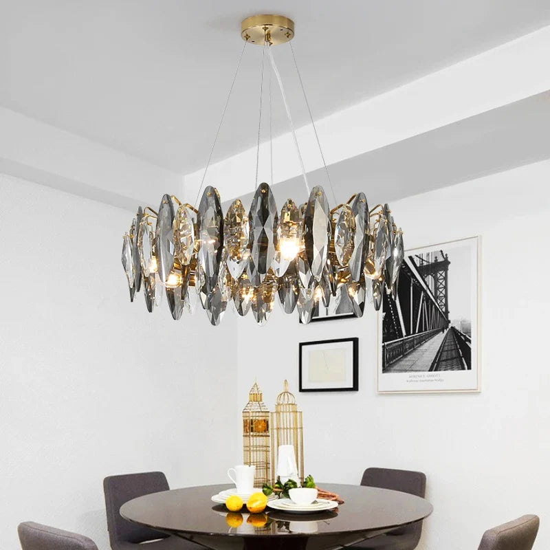 Luxury_Smoke_Grey_Crystal_Pendant_Light_3