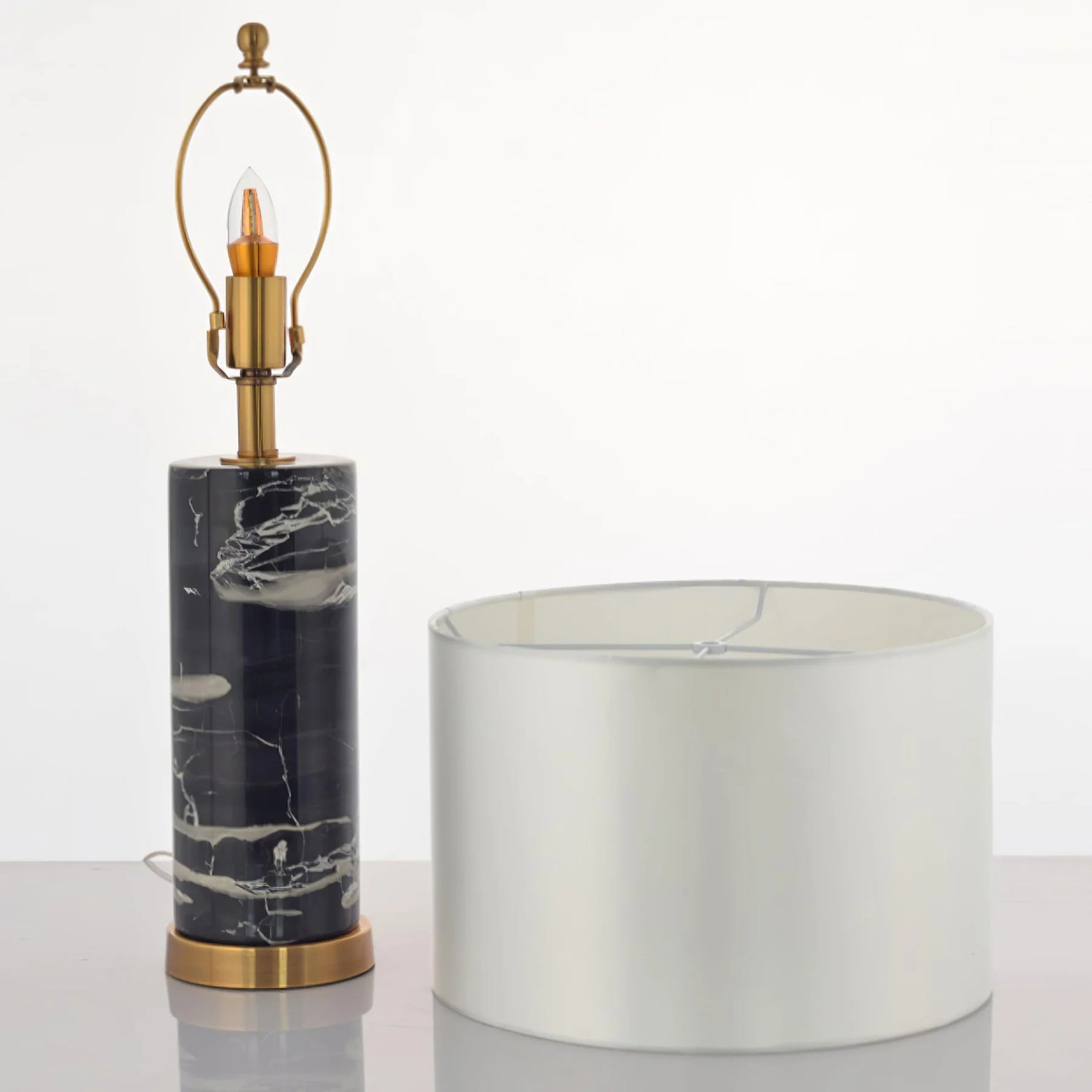 Marble Cylinder Table Lamp 12