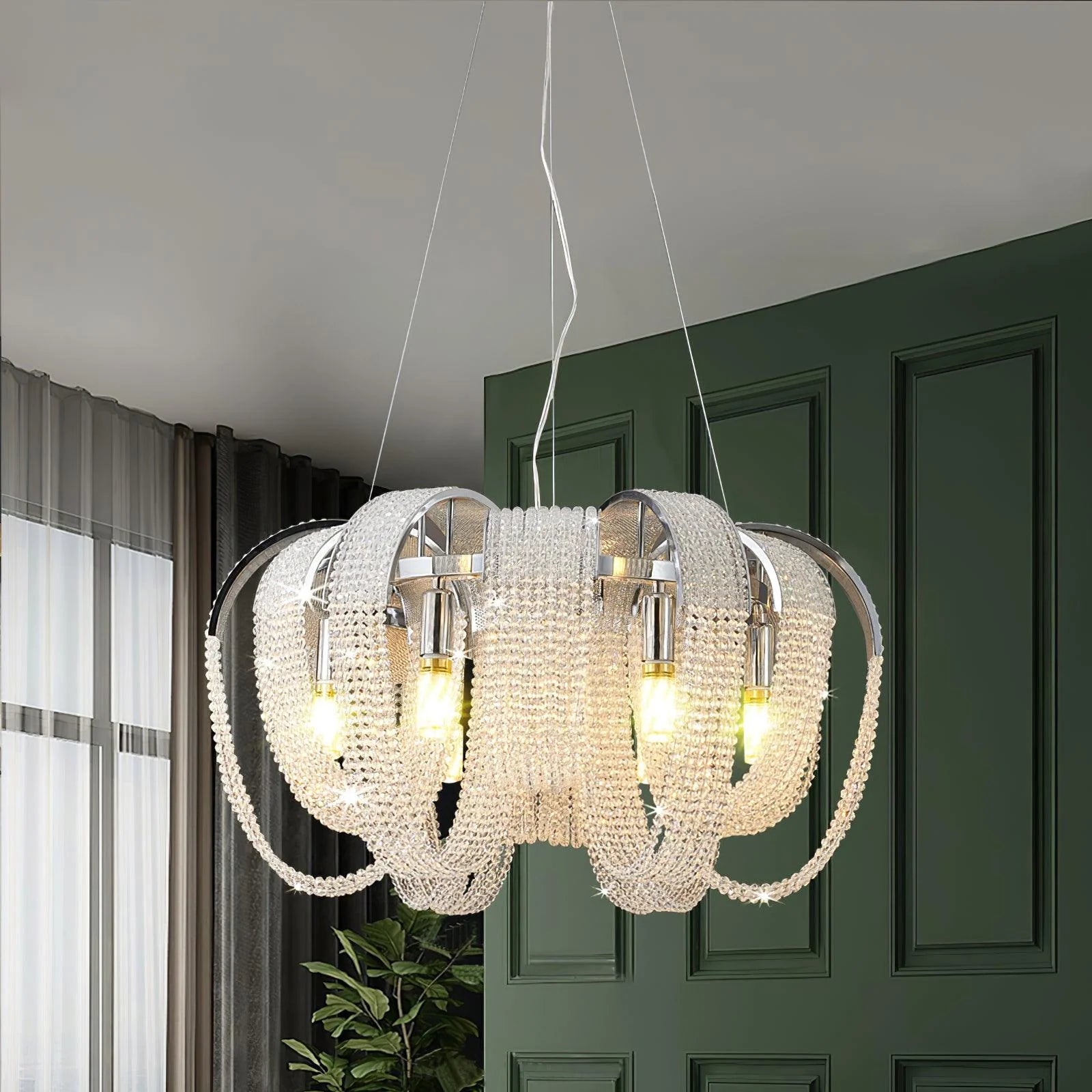 Mesh Crystal Pendant lamp 7