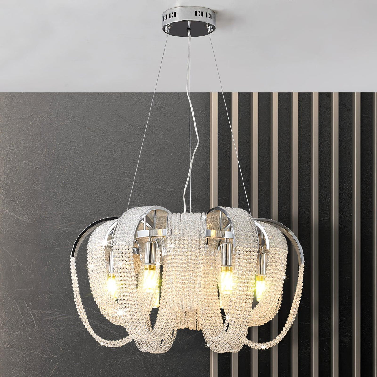 Mesh Crystal Pendant lamp 8