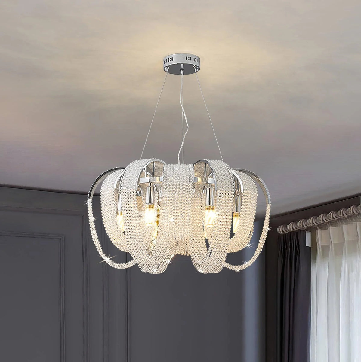 Mesh Crystal Pendant lamp 9