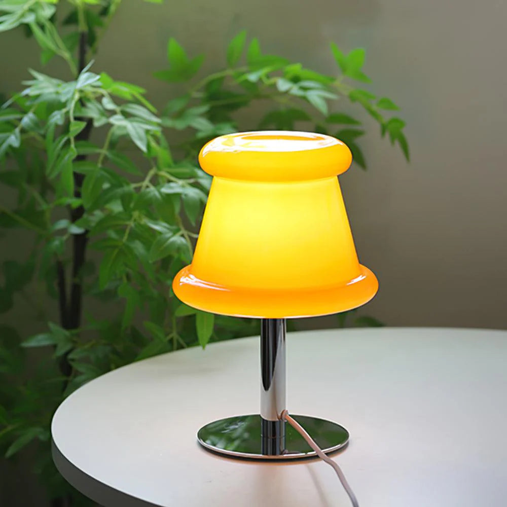 Milky Glass Lamp 11