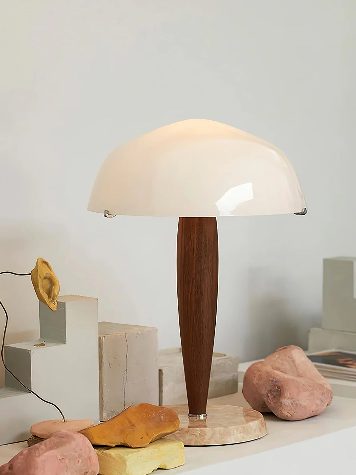 Milky Glass Table Lamp 31