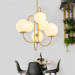 Milky White Spherical Chandelier 2