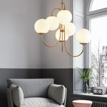 Milky White Spherical Chandelier 7