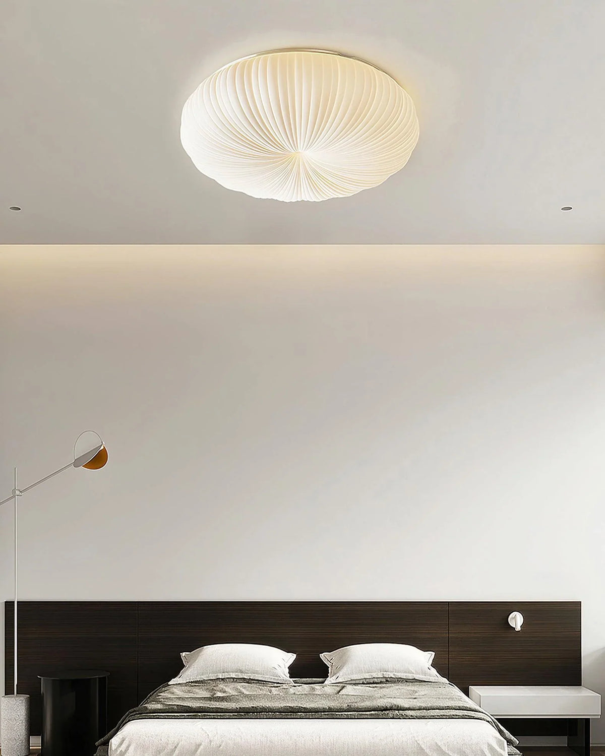 Ceiling Shell Minimalist Shell Round Ceiling Light – HIOOZ