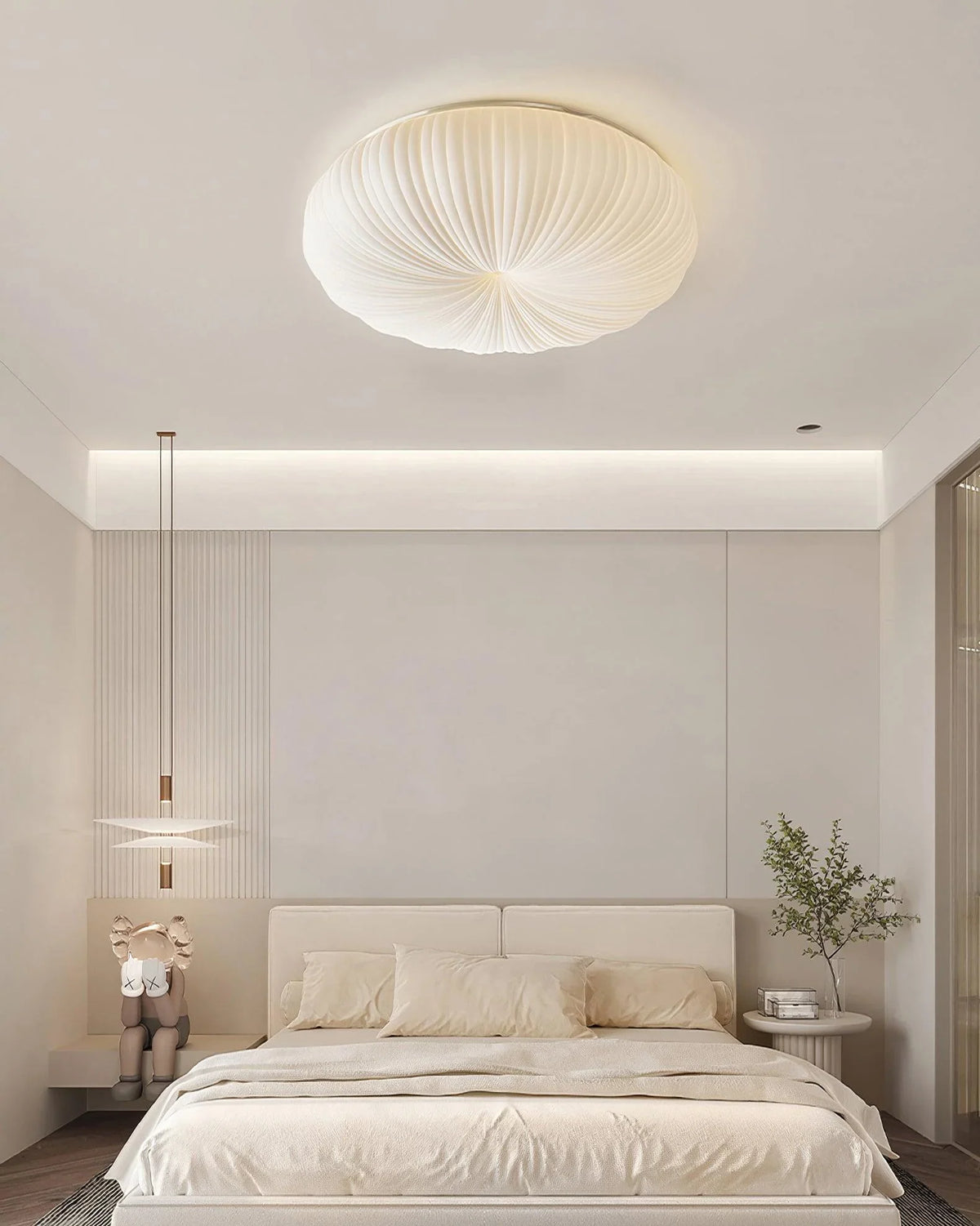 Ceiling Shell Minimalist Shell Round Ceiling Light – HIOOZ