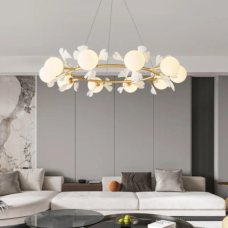 Modern_Ball_Gingko_Chandelier_5