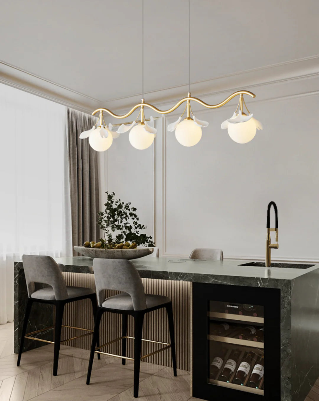 Modern_Ball_Gingko_Chandelier_7