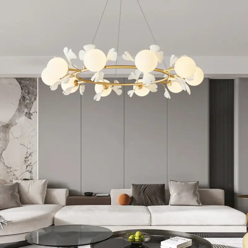 Modern_Ball_Gingko_Chandelier_8