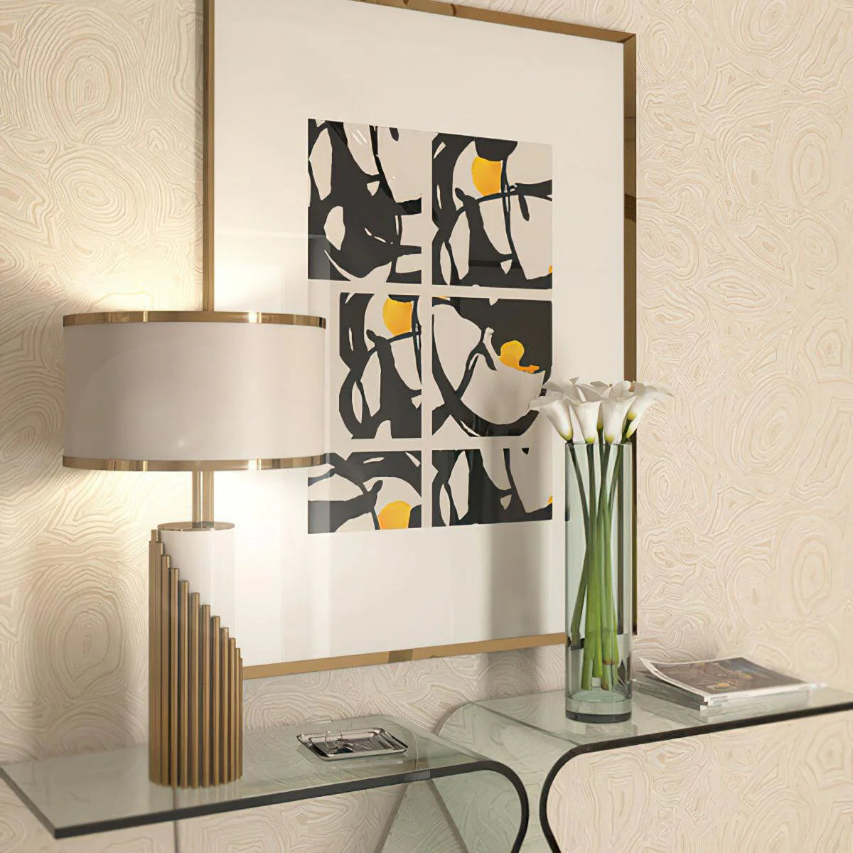 Modern Column Line Table Lamp-5