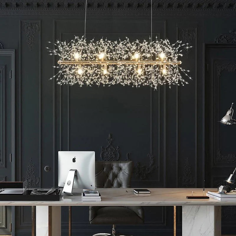 Modern Cystal Line Chandelier 14