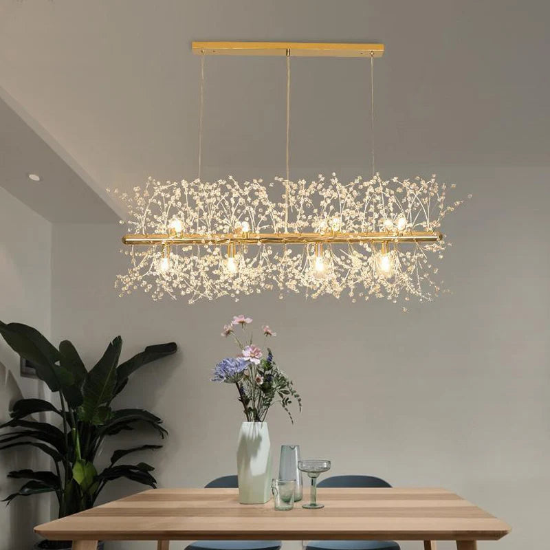 Modern Cystal Line Chandelier 15