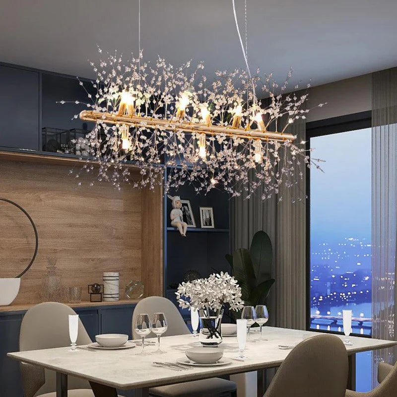 Modern Cystal Line Chandelier 16