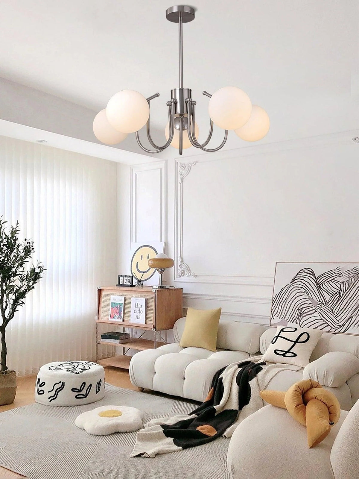 Modern Doku Glass Bulb Chandelier 16