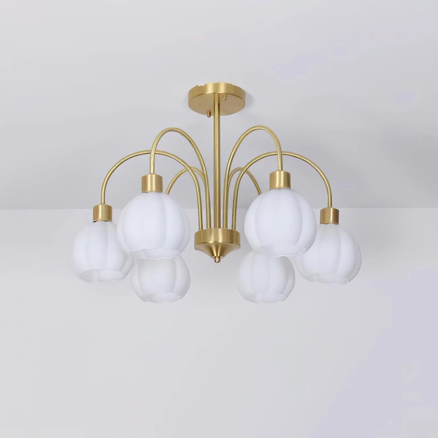 Modern French Gooseneck Chandelier 1