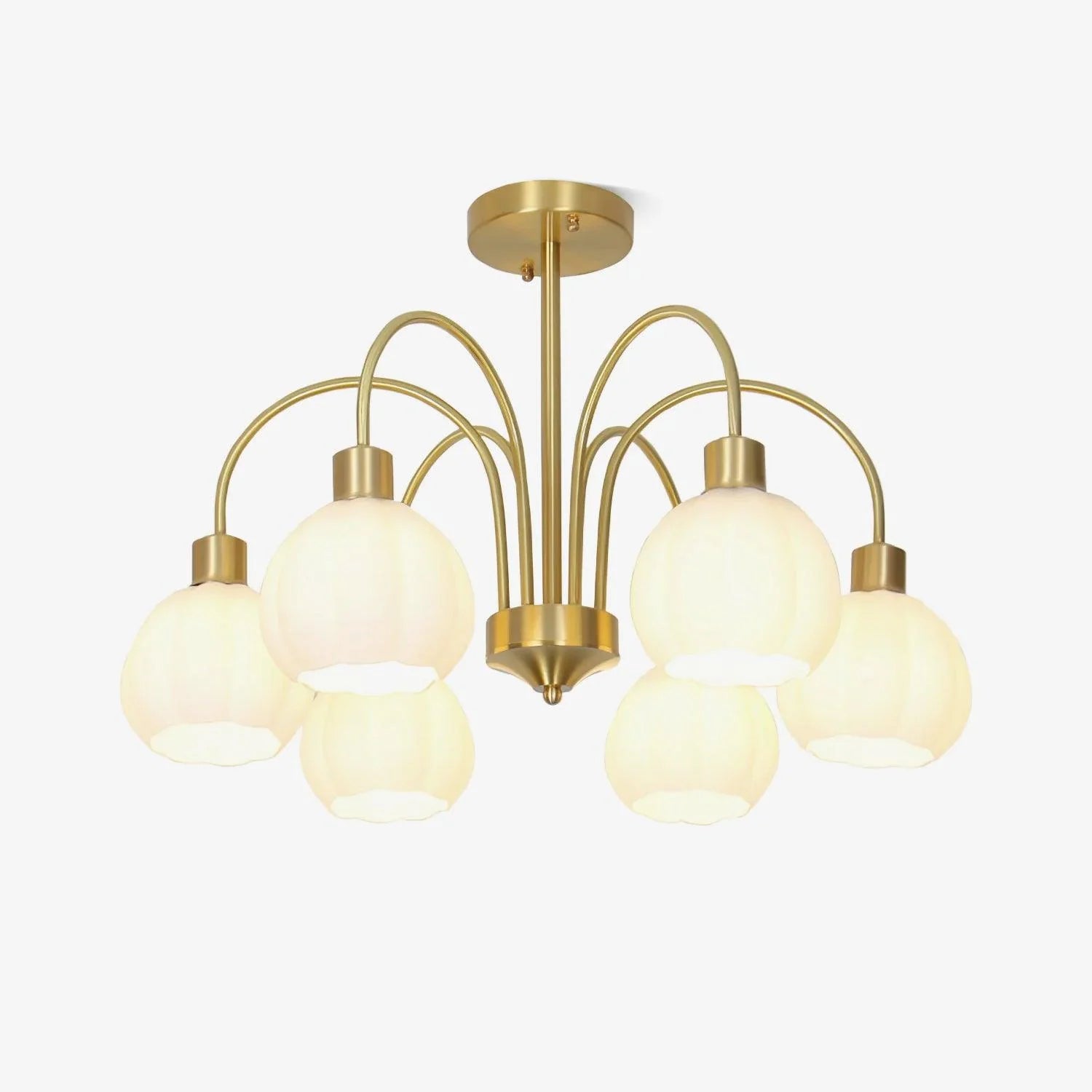 Modern French Gooseneck Chandelier 13