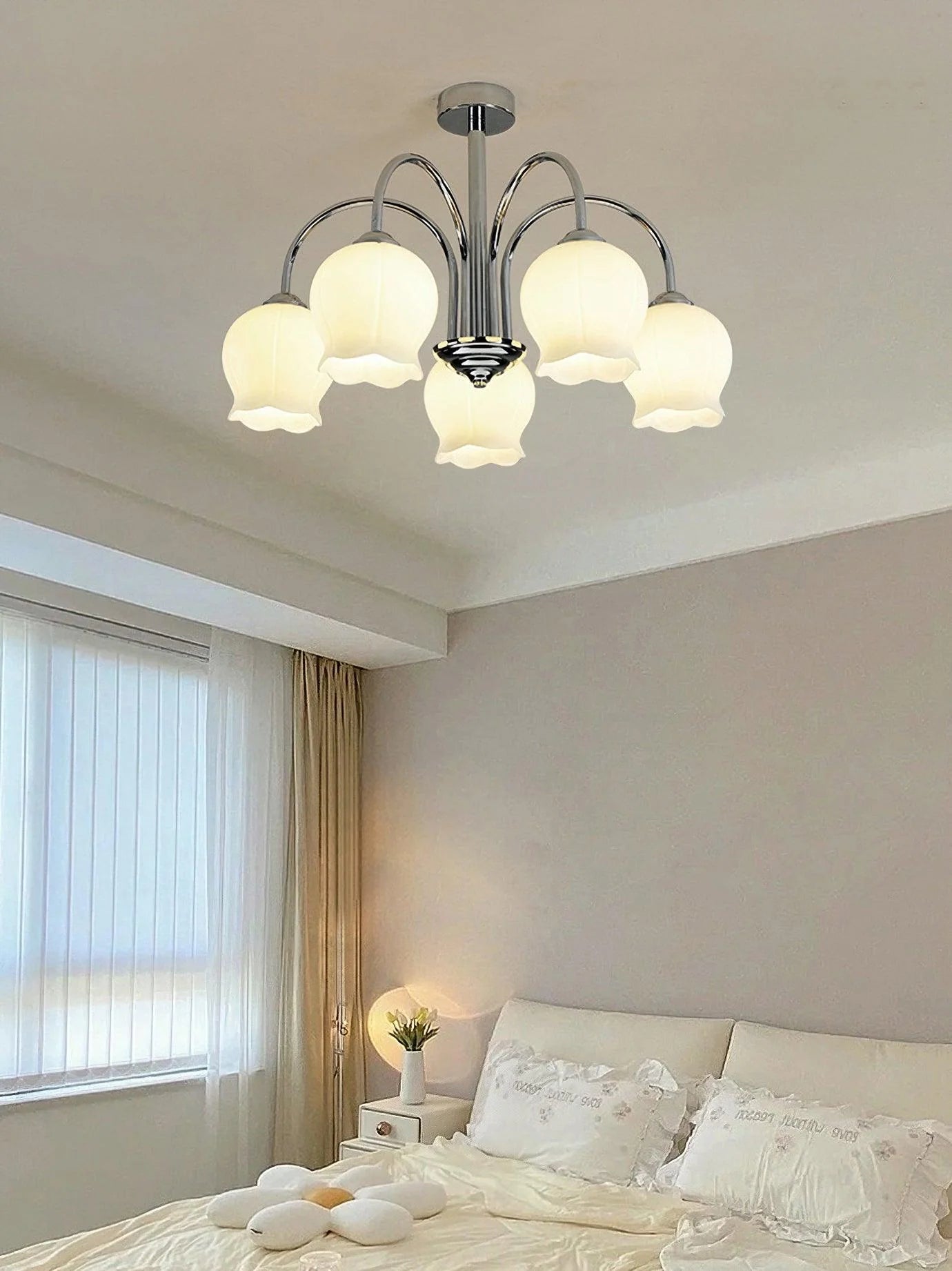 Modern Gooseneck Flower Chandelier 10