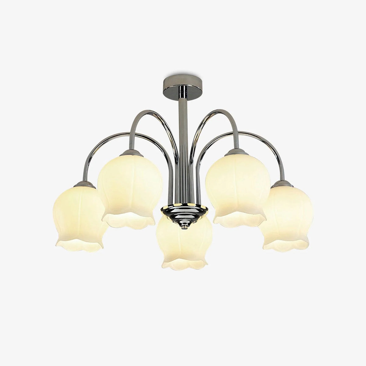 Modern Gooseneck Flower Chandelier 12