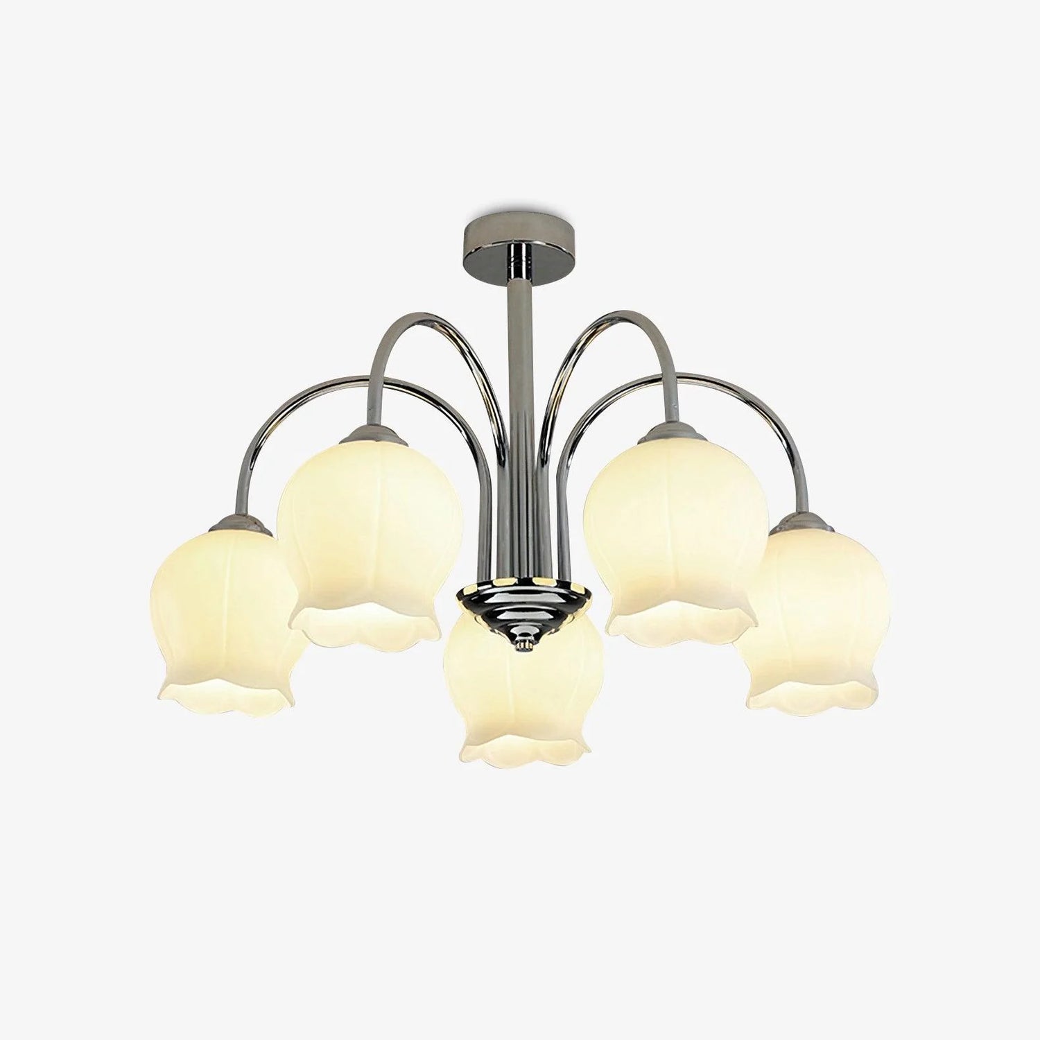 Modern Gooseneck Flower Chandelier 12