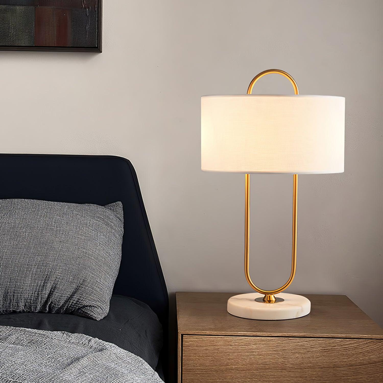 Modern High-Gloss Cloth Table Lamp 18