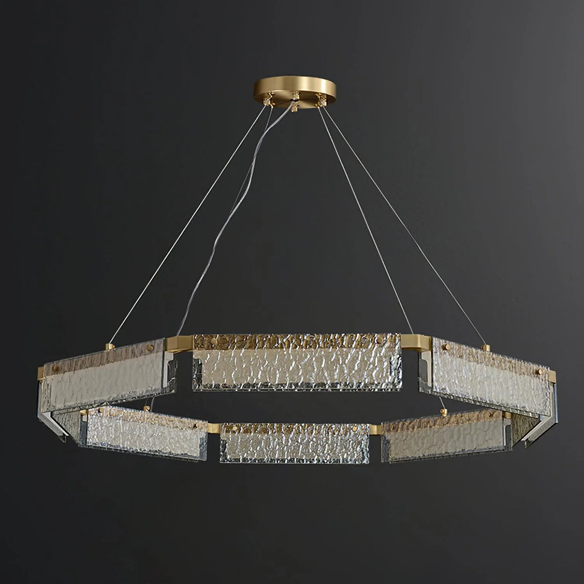 Modern Hubbardton Glass Chandelier 10