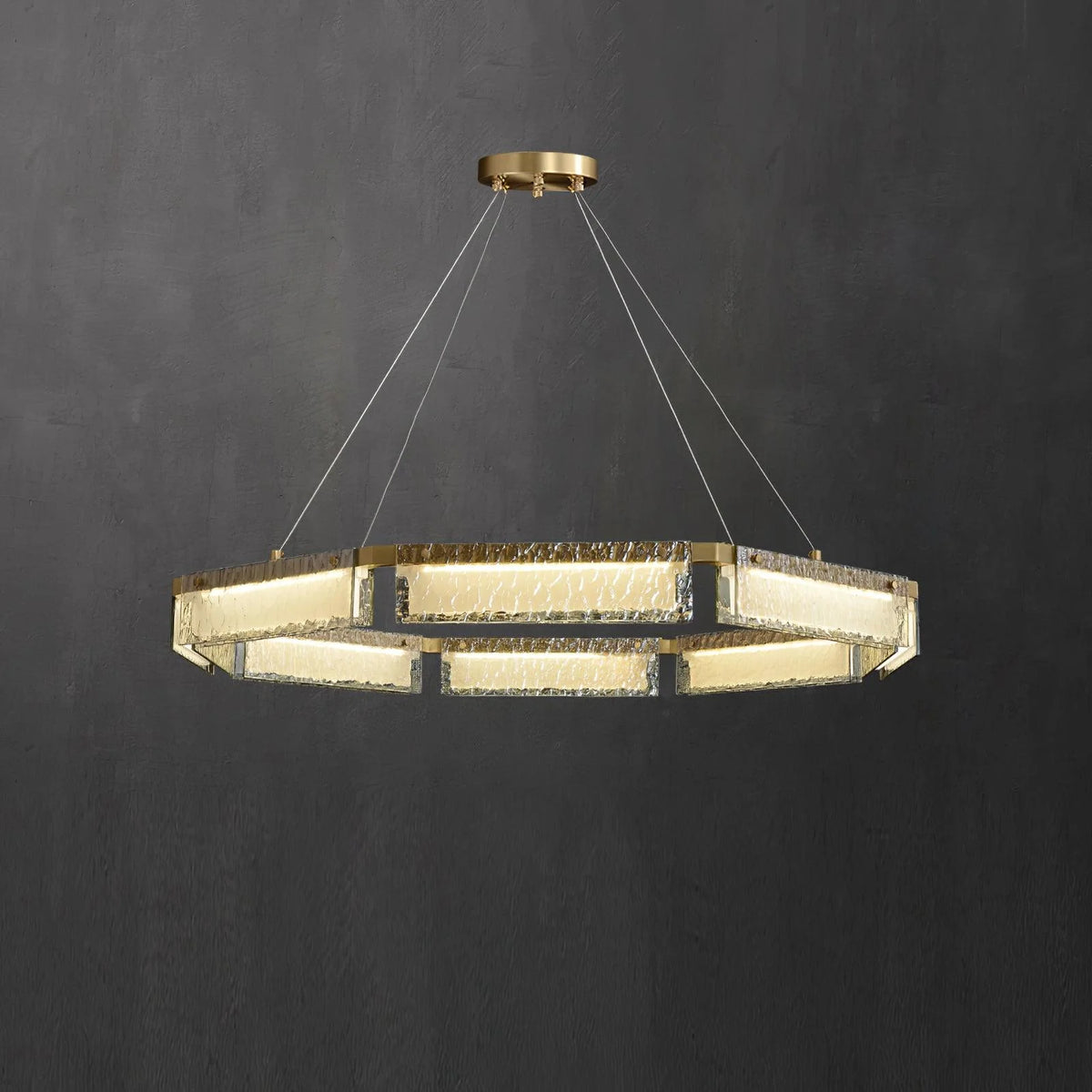 Modern Hubbardton Glass Chandelier 8