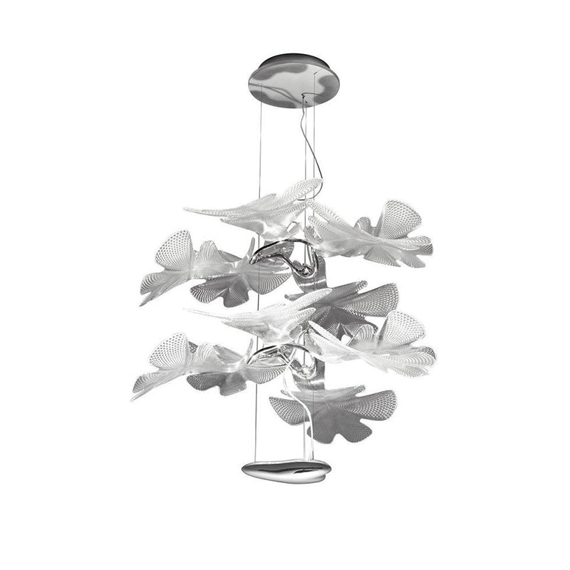 Modern Luxury Aluminum Chandelier in a white background
