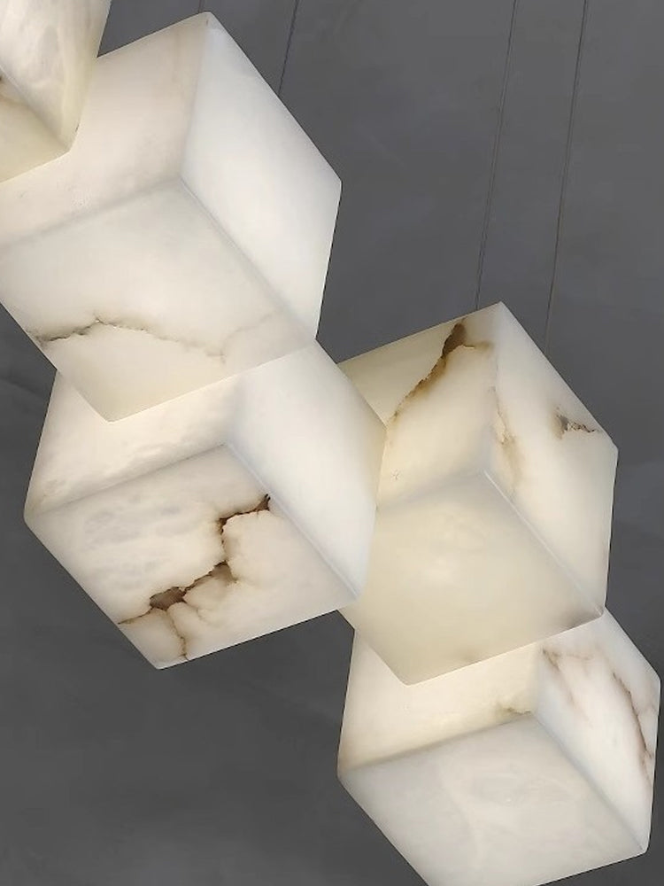 Modern Marble Box Chandelier 1