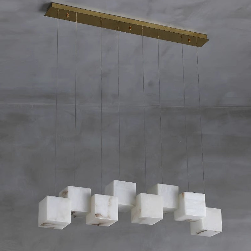 Modern Marble Box Chandelier 12