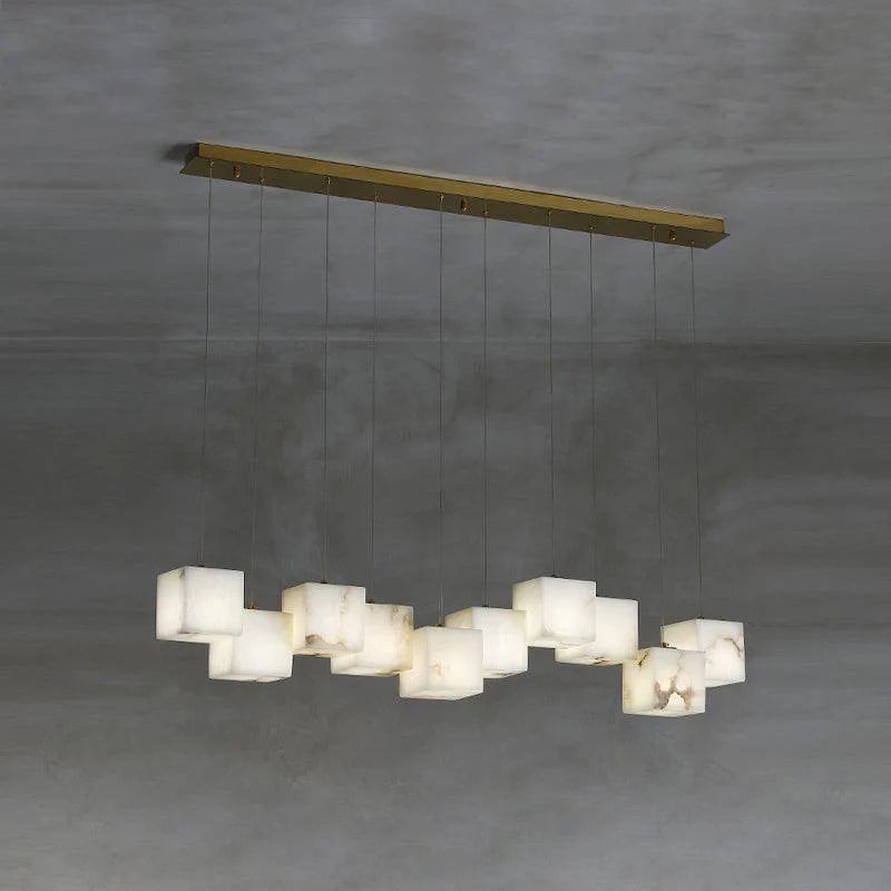 Modern Marble Box Chandelier 16